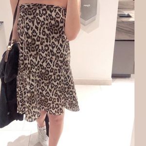 Banana Republic Leopard Midi Skirt sz 4